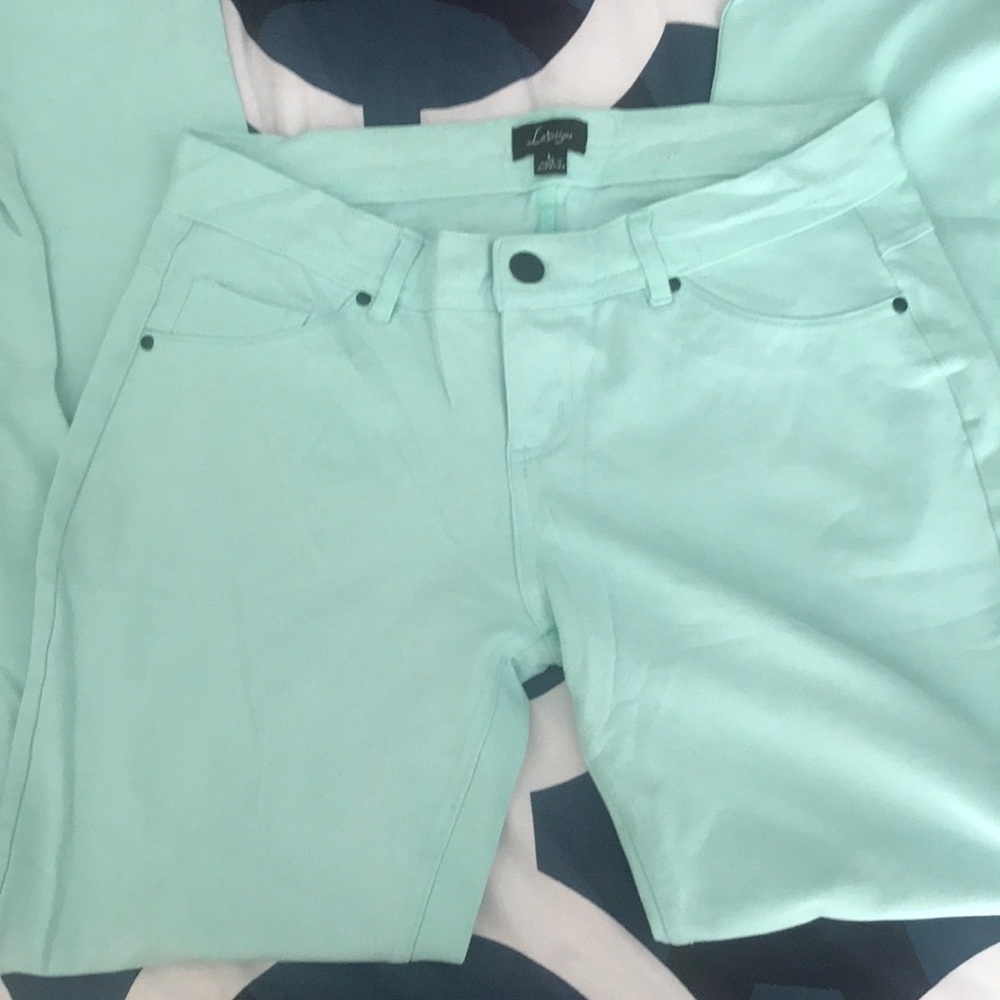 Labijou mint green skinny pants